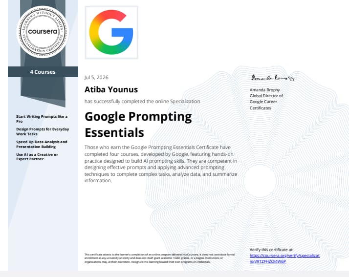 Google Prompting essentials